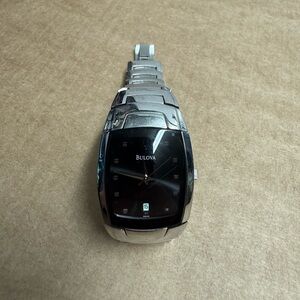 Bulova Black Dial Silver Smartwatch